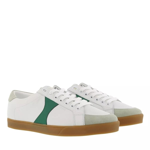 Celine Triomphe Sneaker Leather White Green Low-Top Sneaker