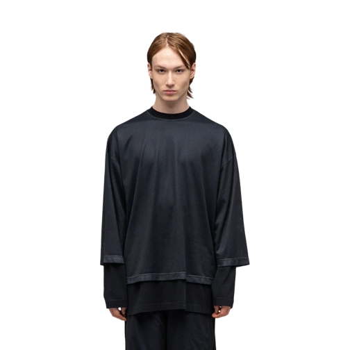 032c Hauts à manches longues Game Layered Mesh Longsleeve WASHED BLACK WASHED BLACK