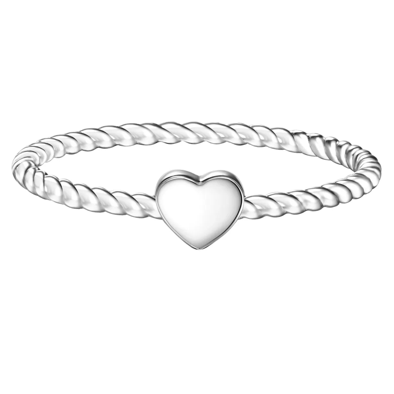 Glanzstücke München Ring Sterling Silber Ring Herz silber