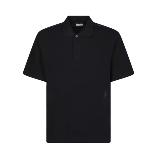 Burberry Cotton Pique Polo Shirt Black 