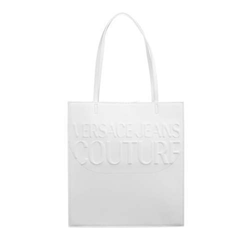 Versace Jeans Couture Institutional Logo White Shopping Bag