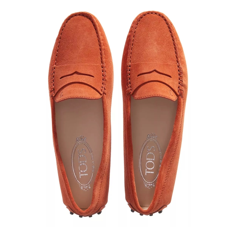 Orange driving clearance shoes