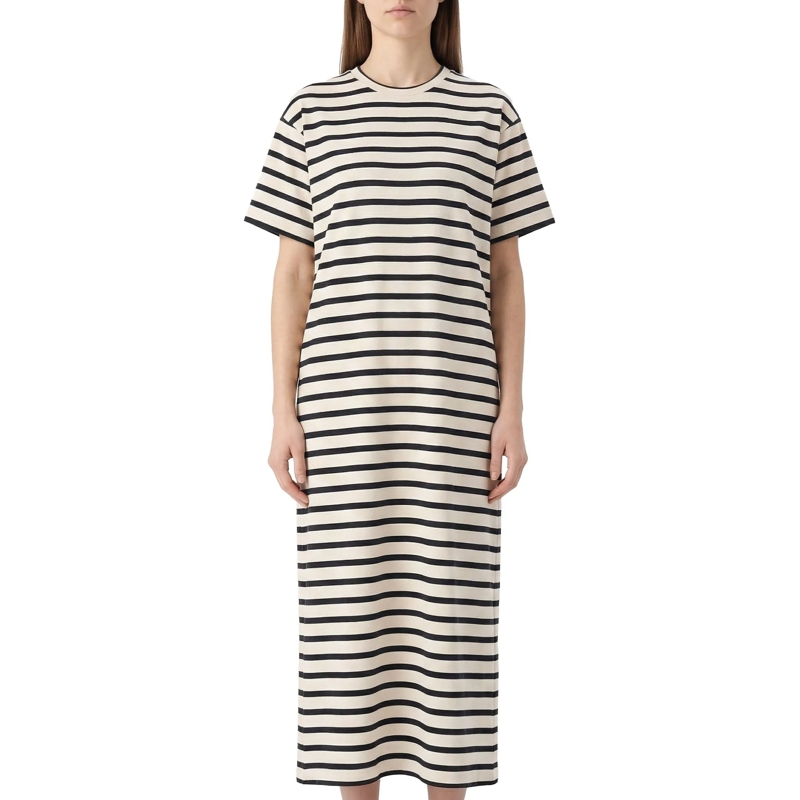 Jil Sander Mini-robe Gestreiftes Jerseykleid weiß(Image 2)