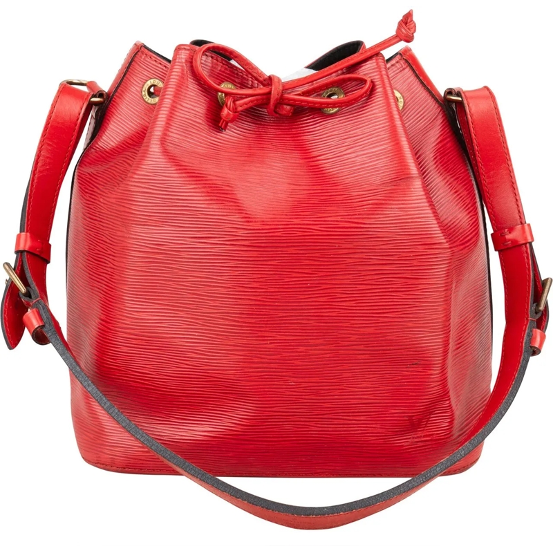 Louis Vuitton Tote Louis Vuitton Rouge Epi Leather Sac Noe Petit Shou rot
