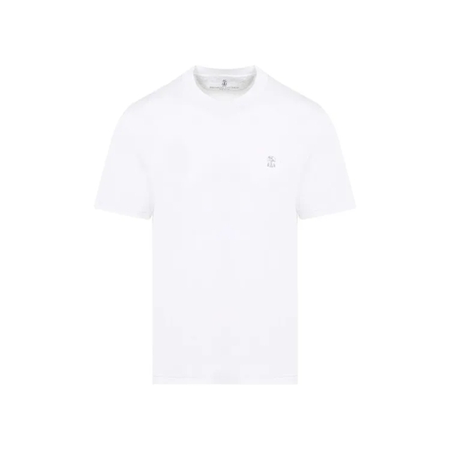 Brunello Cucinelli White Cotton T-Shirt White 