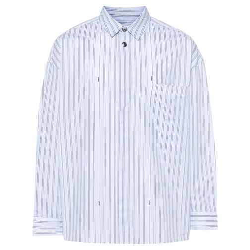 Jacquemus Hemden Blue Striped Cotton Shirt Blue