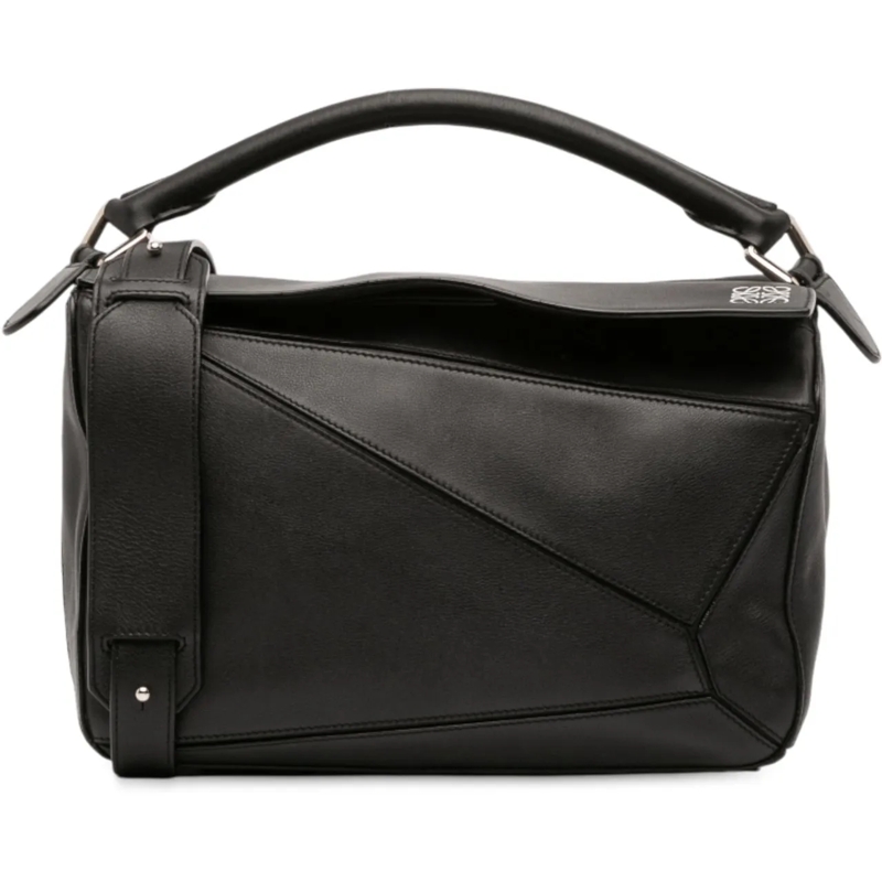 Loewe Sac à bandoulière Medium Calfskin Puzzle Satchel schwarz