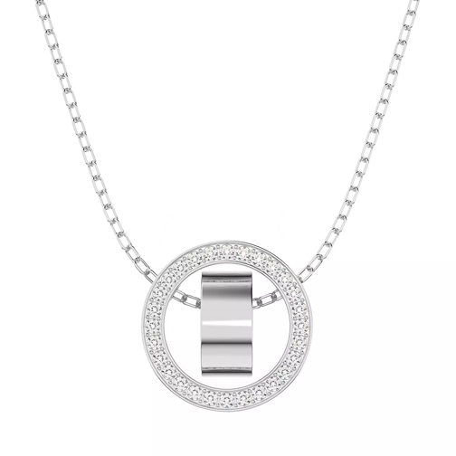 Swarovski Hollow Necklace Rhodium plated White Long Necklace