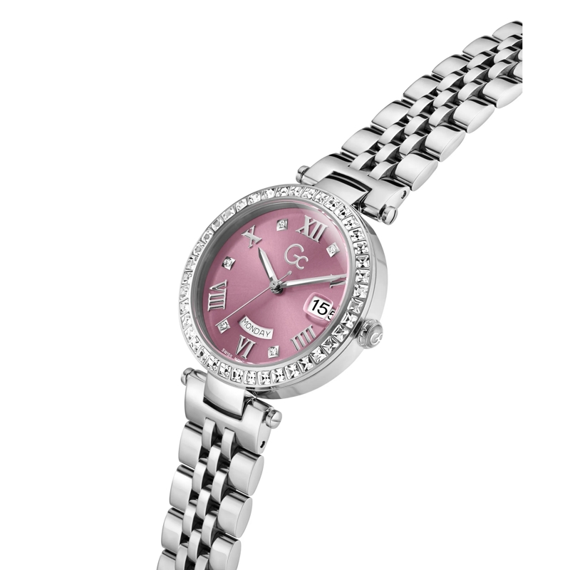 GC Quarzuhr Quarz-Analoguhr Gc Flair Crystal silber(Image 3)