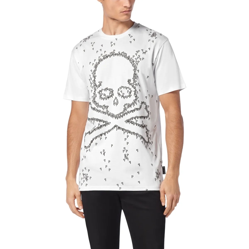 Philipp Plein T-Shirt T-Shirt Skull&Bones weiss(Image 3)