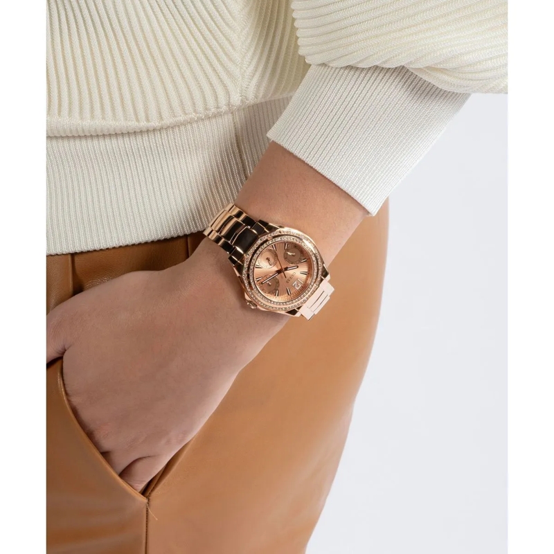 Guess Quarzuhr Quarz-Analoguhr Ritzy rosa(Image 5)