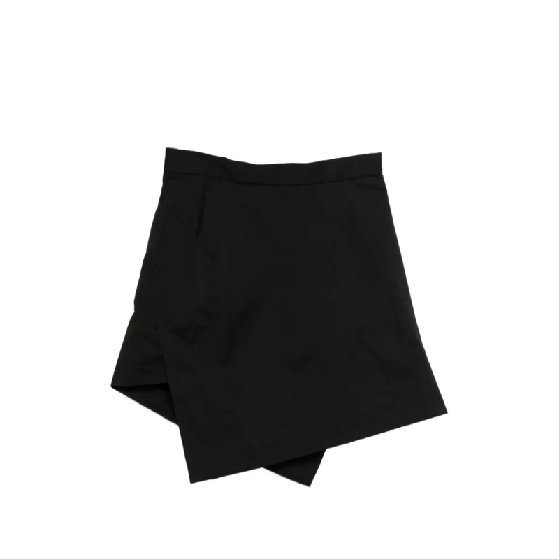 Vivienne Westwood Minirock Asymmetrical Hem Black Mini Skirt With Fitted Wais Black