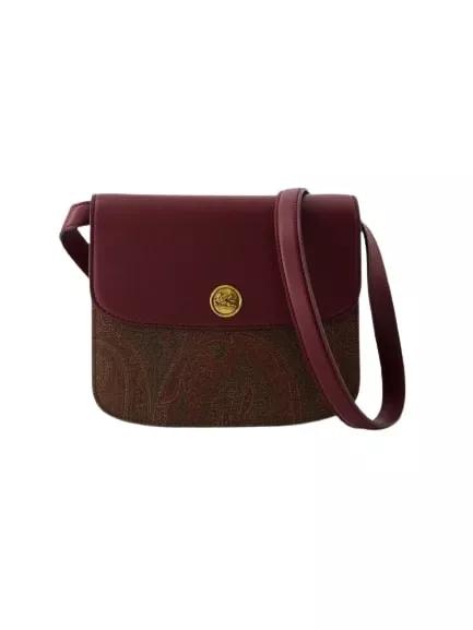 Etro Shopper - Tracolla Crossbody - Leather - Burgundy - Gr. unisize - in Rot - für Damen