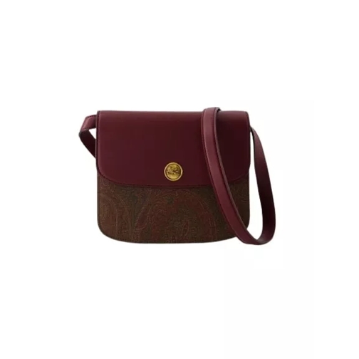 Etro Tracolla Crossbody - Leather - Burgundy Burgundy Crossbody Bag