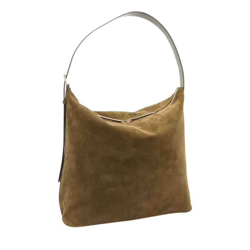A.P.C. Hobo Bag Sac Vera Maxi Jad Dark Khaki(Image 3)