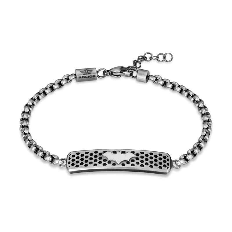 Police Armband Armband Batman- Herrenarmband- Farbe: silber-  silber