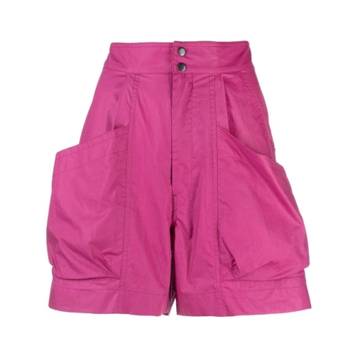 Etoile Isabel Marant Legere Shorts High-Waisted Cotton Mini Shorts Pink