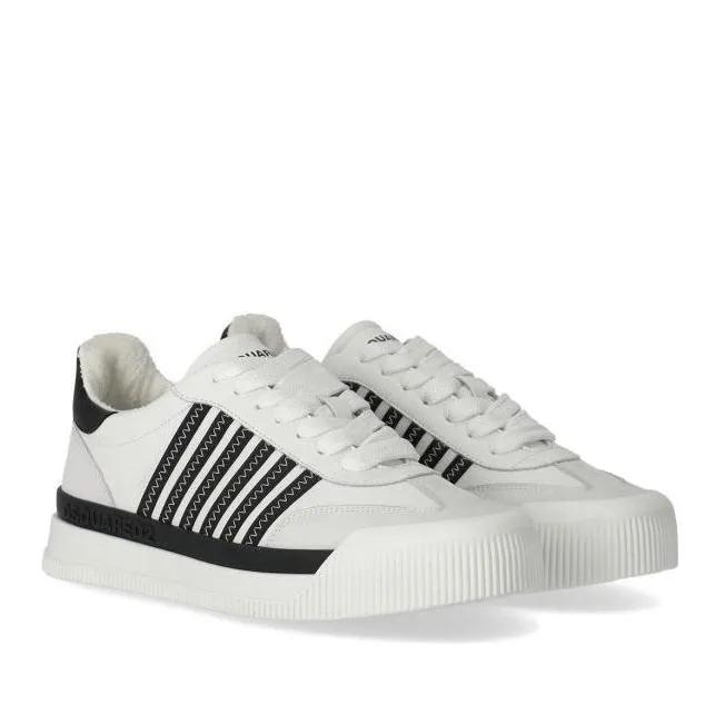 Dsquared2 Sneakers - New Jersey White And Black Sneaker - Gr. 40 (EU) - in Schwarz - für Damen