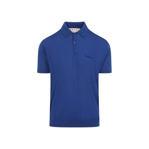 Marni Polo shirt Blue Virgin Wool Polo Blue