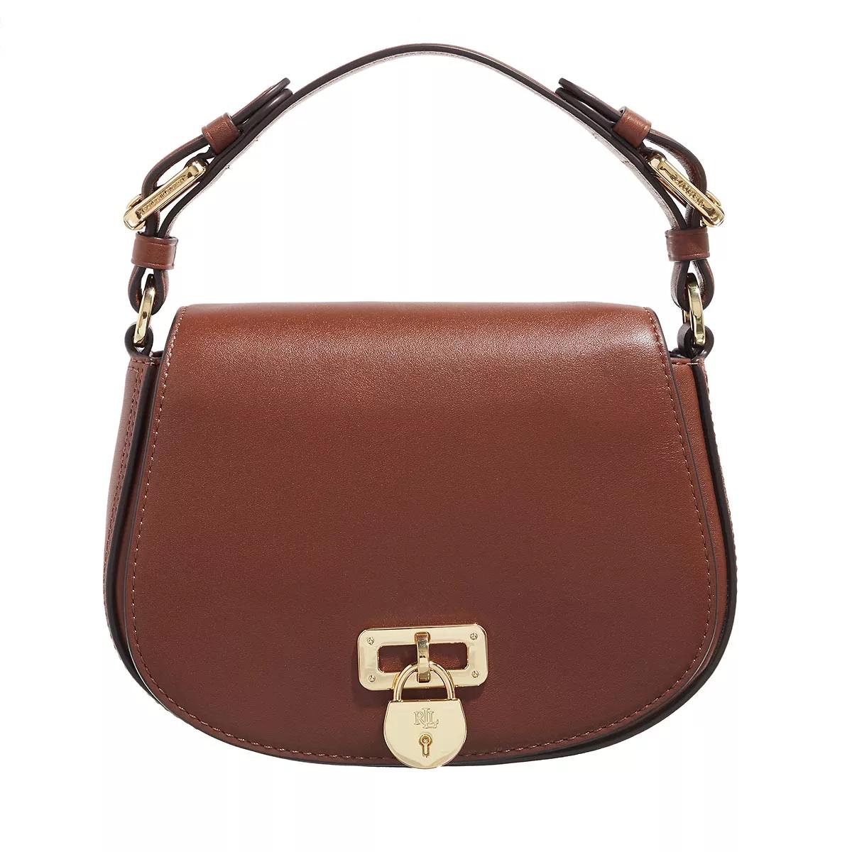 Lauren Ralph Lauren Leather Medium Tanner Crossbody Bag - Chestnut Brown