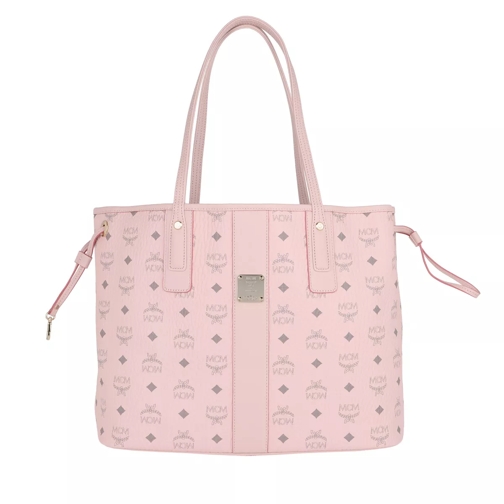 MCM Liz Visetos Shopping Bag Medium Powder Pink Boodschappentas
