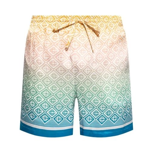 Casablanca Multicolored Monogram-Print Deck Shorts Multicolor 