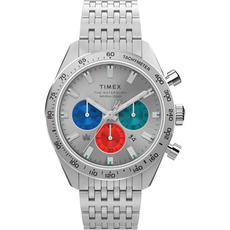 Timex Automatikuhr Quarz-Analoguhr Waterbury Heritage Collection silber