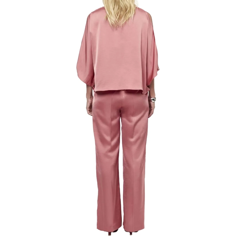 DANTE6 T-Shirt Dante 6 Risette Flowing Satin Top Tops Koraal 2613 mehrfarbig(Image 3)