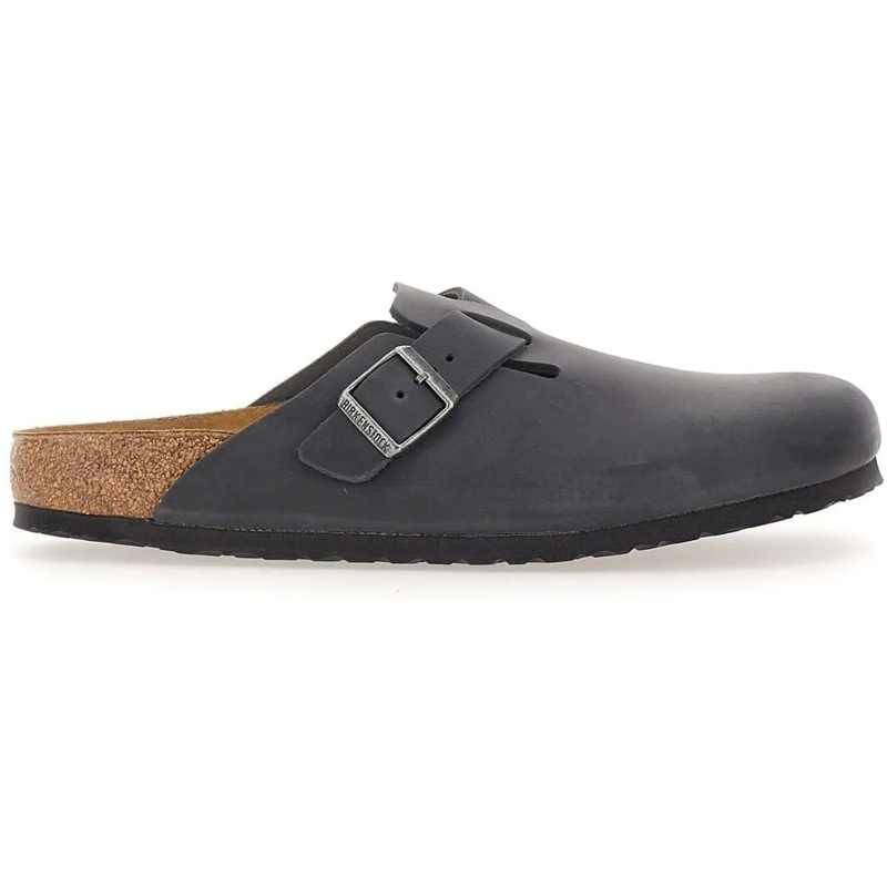 Birkenstock Chaussons mules boston a boucle Schwarz