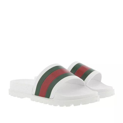 Gucci Porelai Rubber Sandal Great White Slip-in skor
