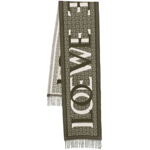 Loewe Wollschal Scarfs Green grün