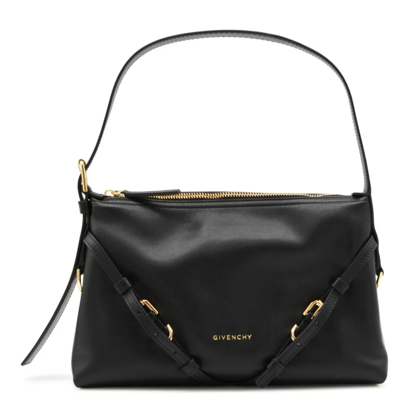 Givenchy Sac à bandoulière Black Leather Voyou Shoulder Bag Black