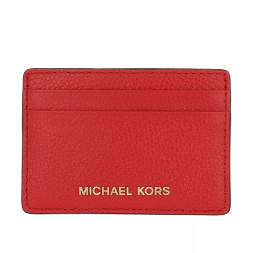 MICHAEL Michael Kors Jet Set Money Piece Card Holder Bright Red Porta carte di credito