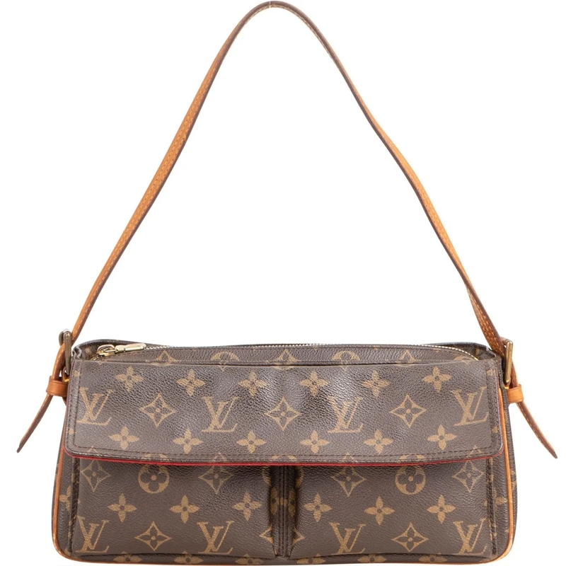 Louis Vuitton Tote Louis Vuitton Canvas Monogram Viva Cite PM Shoulde braun