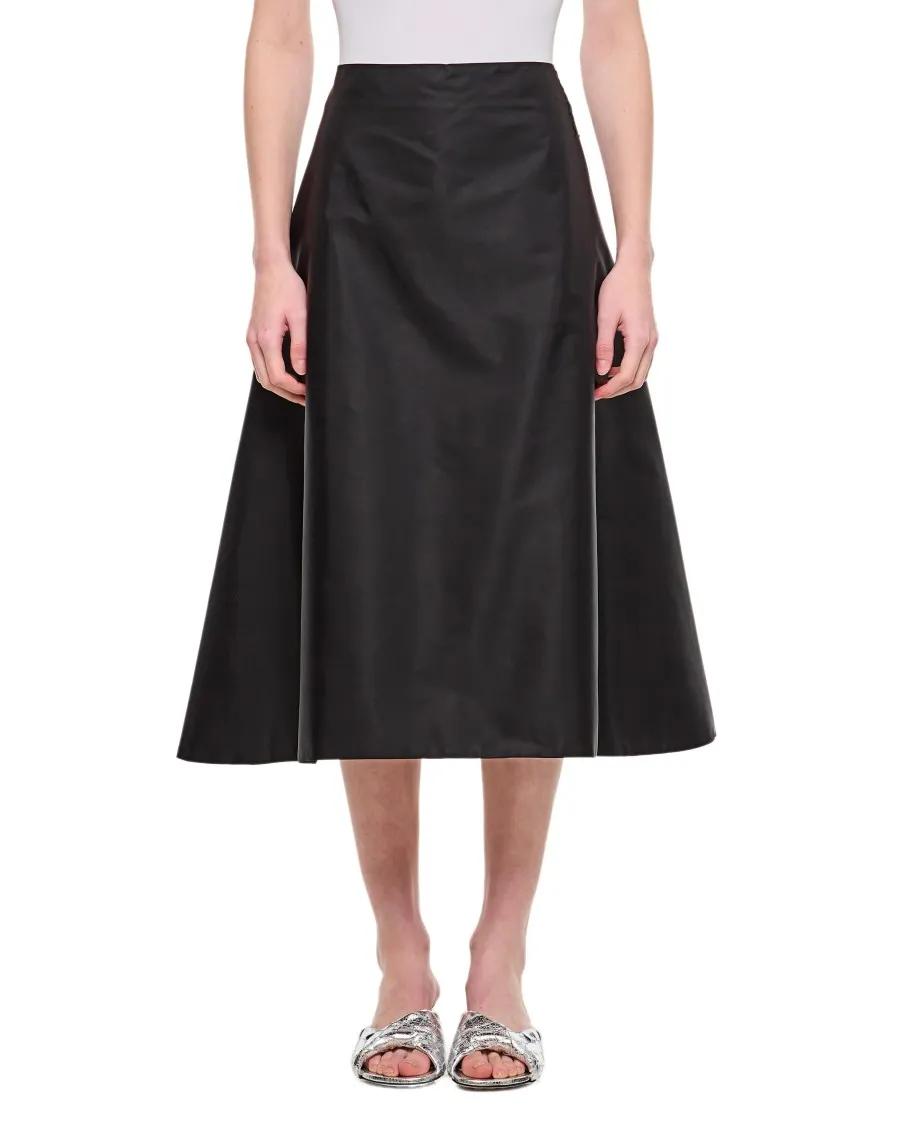 Thumbnail - Marni - A-Line Midi Skirt - Größe 44 - schwarz