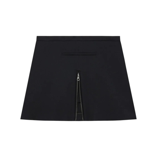 Courrèges Mini jupes Mini Skirt With Front Zipper Black