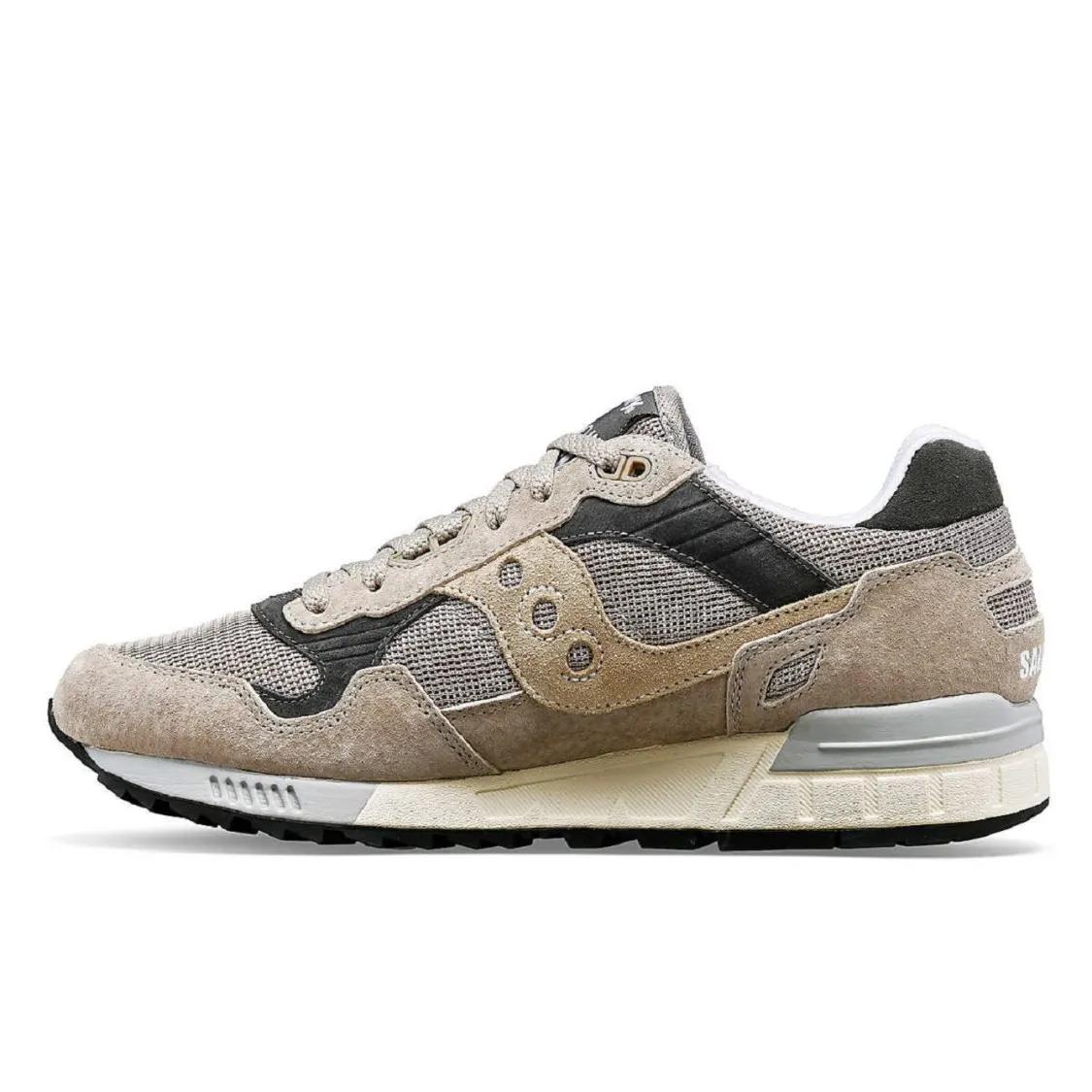 Thumbnail - SAUCONY Low-Top Sneaker - Beige Suede And Mesh Sneakers With Cushioned Sole - Gr. 11 - in Grau - für Damen