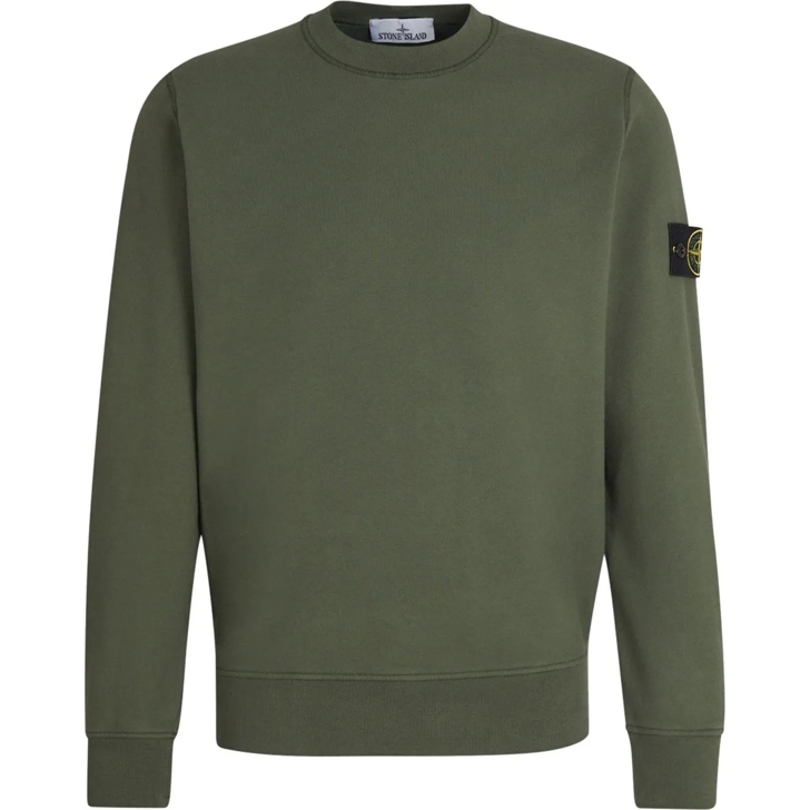 Stone Island Cotton Fleece Sweatshirt grun