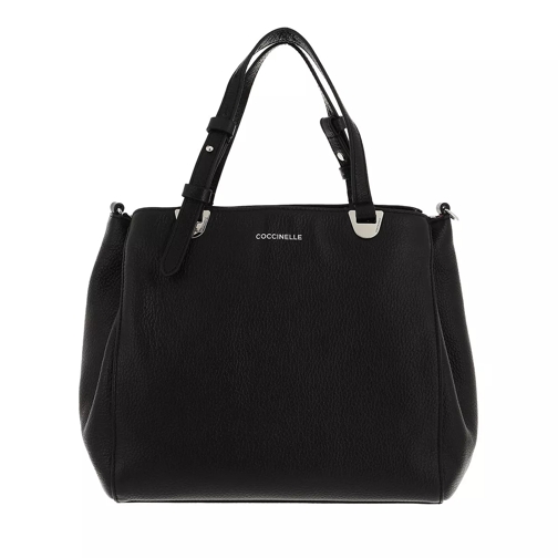 Coccinelle Lea Handbag Grained Leather  Noir Tote