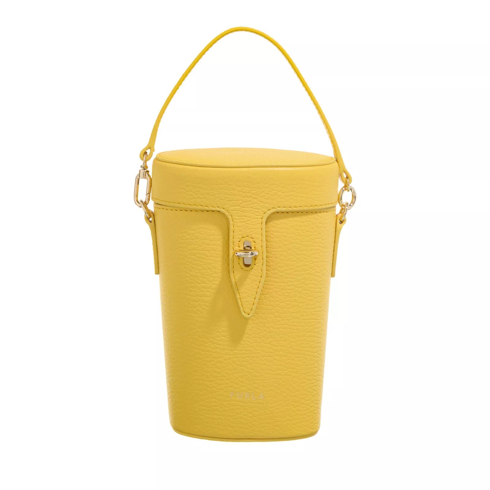 Furla Beuteltasche - Furla Net Mini Bucket - Gr. unisize - in Gelb - für Damen