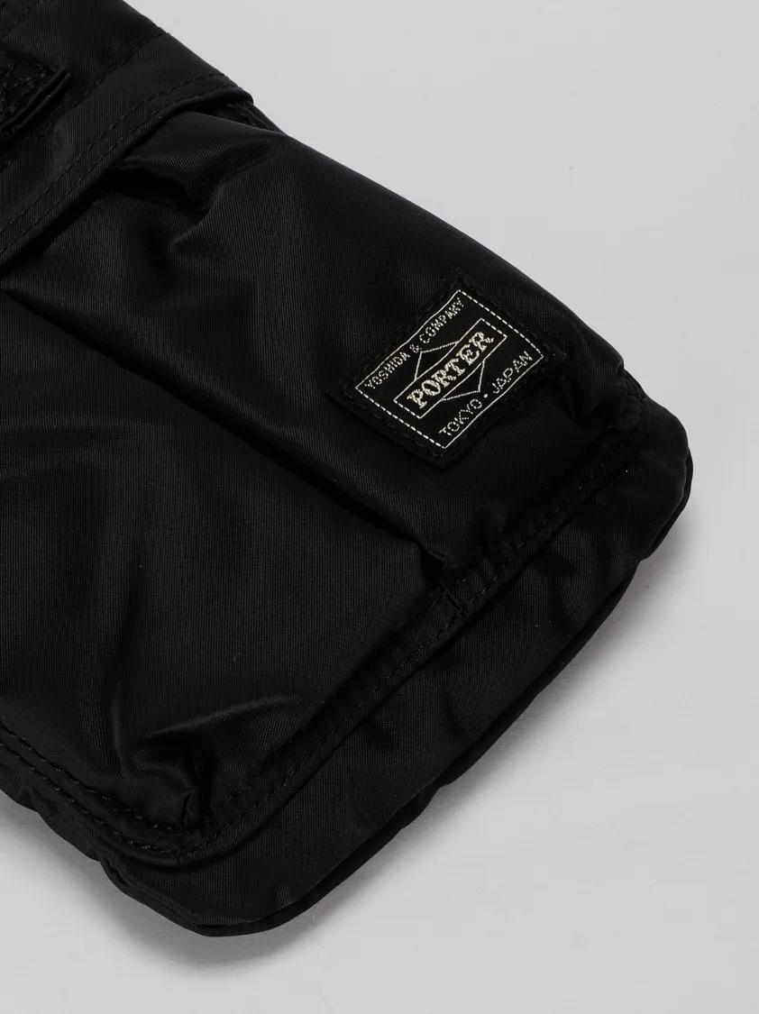 PORTER-YOSHIDA & CO Shoppers & Totes Black Nylon Mini Bag in zwart