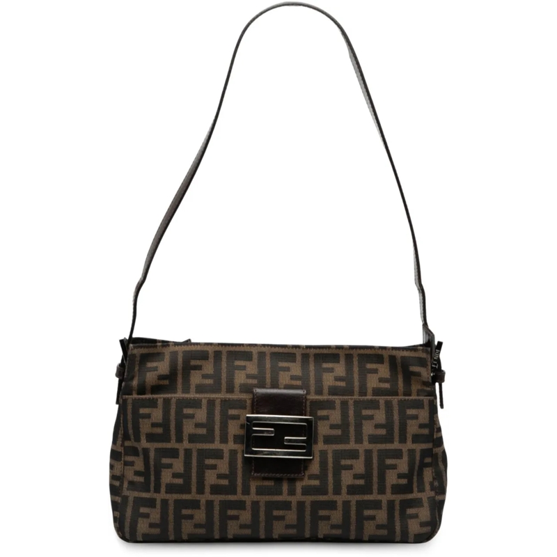 Fendi Sac à bandoulière Zucca Canvas Shoulder Bag braun