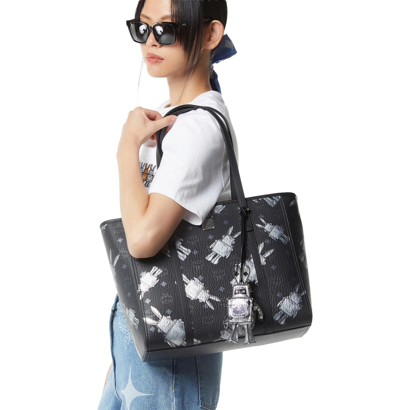 MCM Boodschappentas Mcm Toni Vi Shopper Med Bk Black(Image 3)