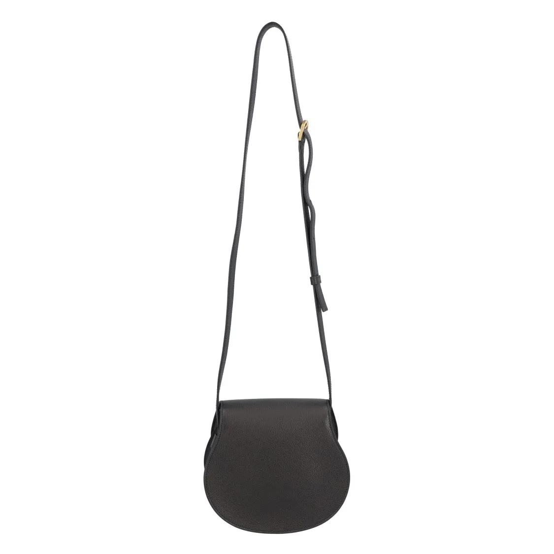 Chloé Hobo bags Marcie Small Saddle Bag Black in zwart