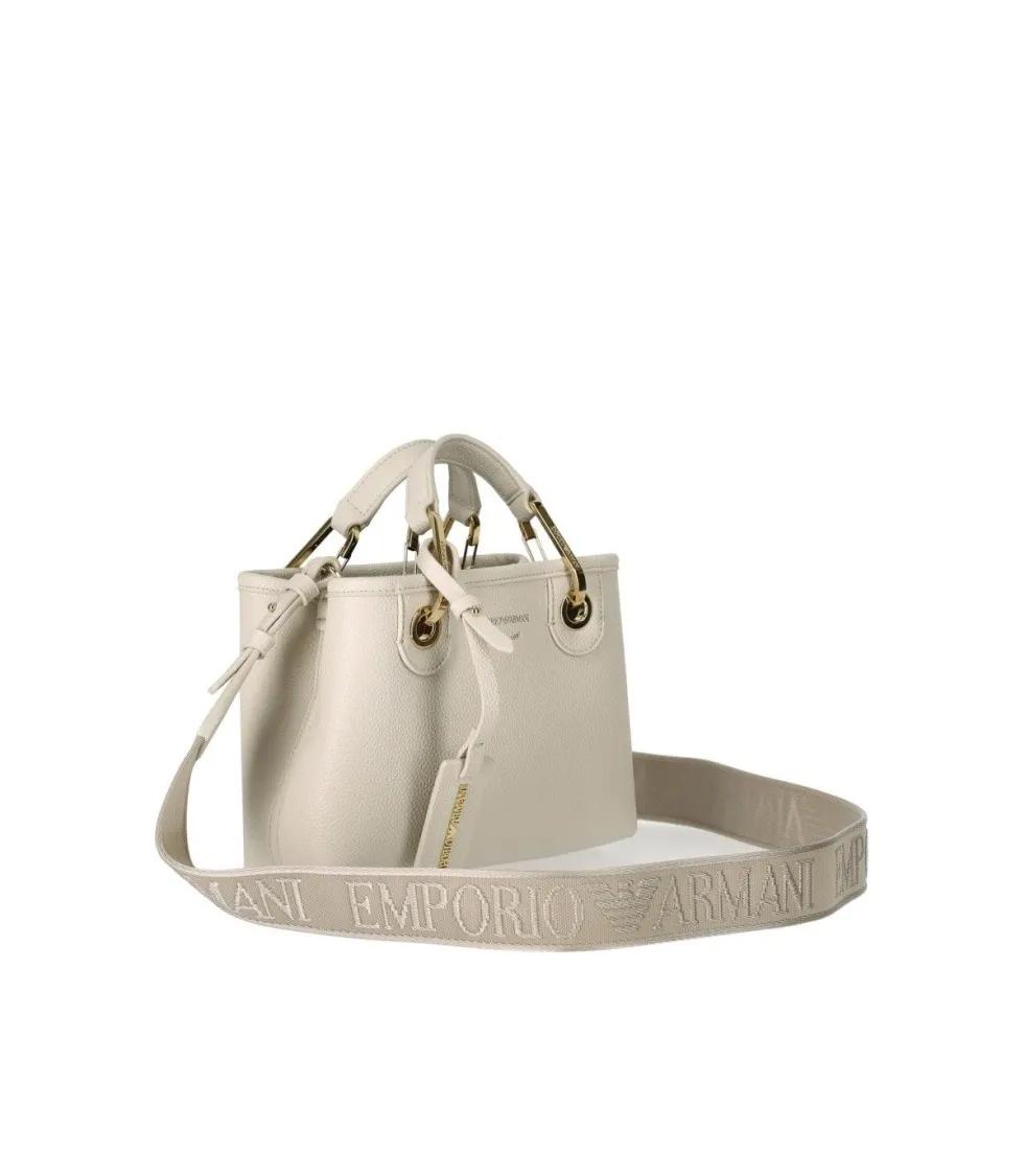 Emporio Armani Shoppers & Totes Myea Corda Terra Mini Shopping Bag in wit