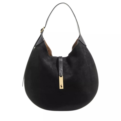 Polo Ralph Lauren Shoulder Bag Medium Black Hobo Bag