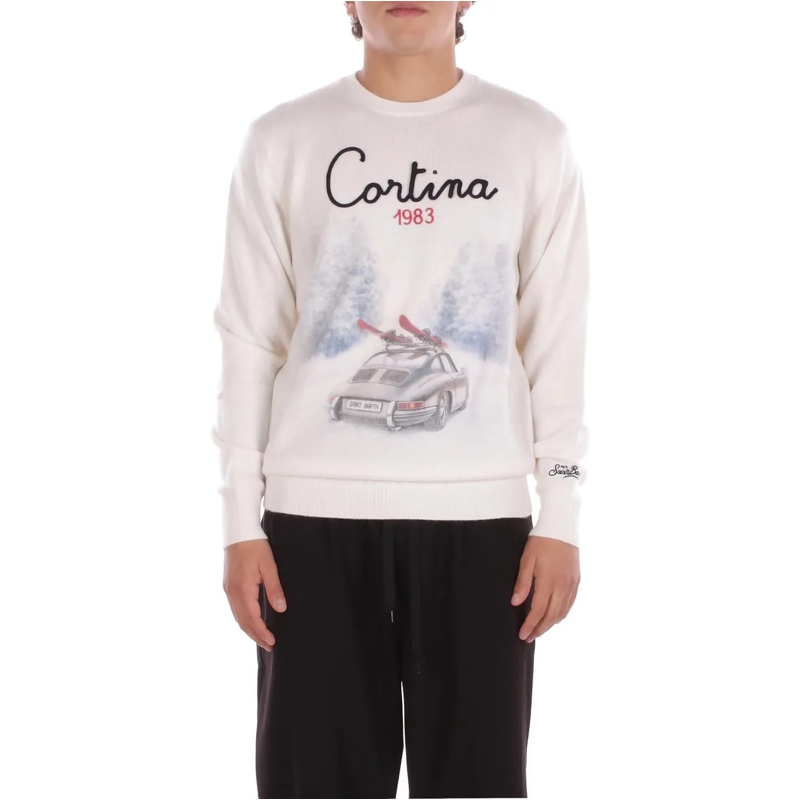 Mc2 Saint Barth  Sweaters Cream weiß