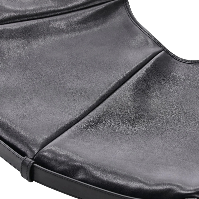 Saint Laurent Hobo Bag Schultertasche aus Leder schwarz(Image 4)
