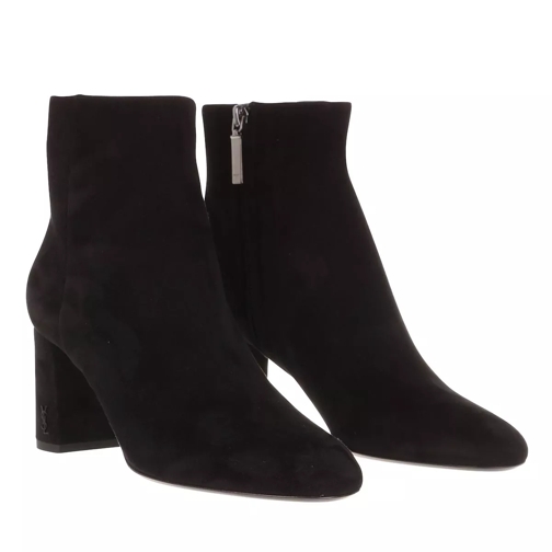 Saint Laurent Lou Heeled Ankle Boots Black Ankle Boot
