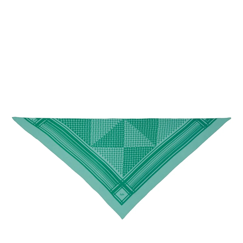 Lala Berlin Kaschmirschal Triangle Puzzle Goryeo/Green